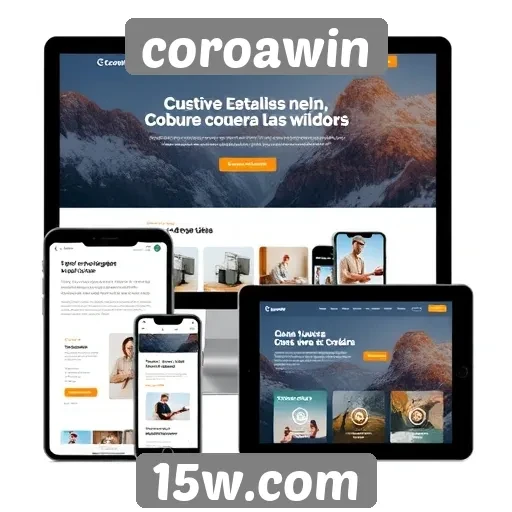 Desempenho do site coroawin em diferentes dispositivos